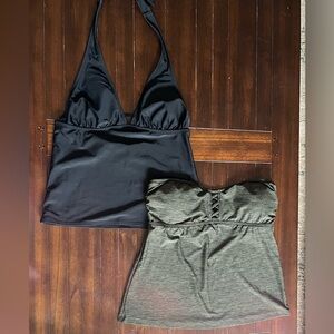 Two Sz M Swim Tops